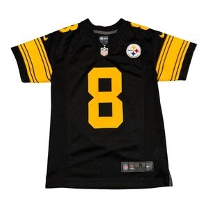 NFL On Field Steelers Pickett Jersey #8 Youth Small